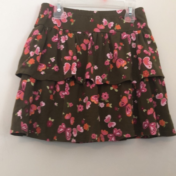 Gymboree floral/butterfly cotton skort size 12 - Picture 3 of 5